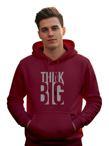 Image of XENOVAURBAN Hoodie for Men /Women | Unisex fit Cotton Fleece Hooded Sweatshirt - THINKB1