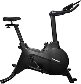 Bicicleta Spinning Residencial Magnética 8 Níveis com Monitor LCD, Guidão Ajustável, Suporte para Celular e Rodinhas – Silenciosa e Ergonômica