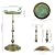 giole Garden Bird Bath with Roman Pedestal, 13'' Dia Bird Bath Bowl with Hummingbird Pattern Birdbath & Feeder Freestanding Birdbaths for Garden,Yard Decor(27 Inch Tall)