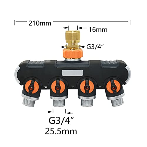 Raccord rapide de robinet de jardin pour diviser une sortie d'eau en Y - 5