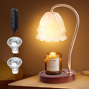 Droyek Kerzenwärmer Lampe mit Timer und Dimmer