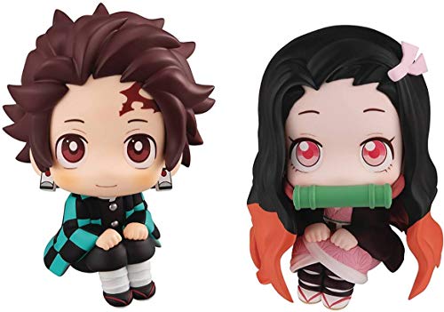 Megahouse Look UP Series Demon Slayer TANJIRO & NEZUKO Set [with Gift],Multiple Colors