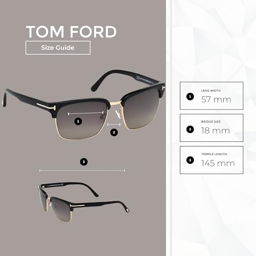 Tom Ford FT0367 River Square Sunglasses for Men +BUNDLE with ACCESSORY EYEWEAR KIT4