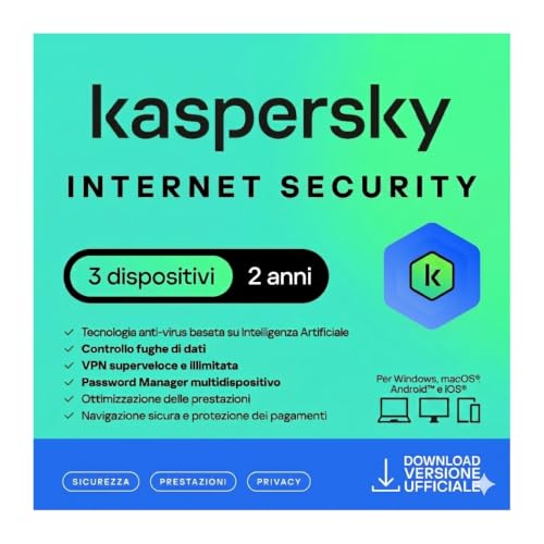 nextradeitalia Kaspersky Total Security 2026 PC/Mac/Android/iOS -2 Anni- 3 DISPOSITIVI
