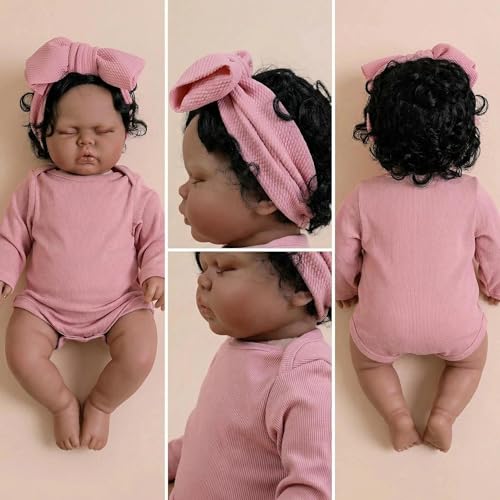 Muñeca Reborn de Vinilo Realista 19 Pulgadas miniatura 7