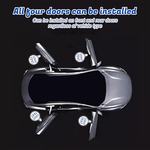 2PCS Car Doors Lights Logo Projector Custom Pattern and Logo Customized Door Step Courtesy HD Welcome Lights Car Accessories - Thumbnail 2