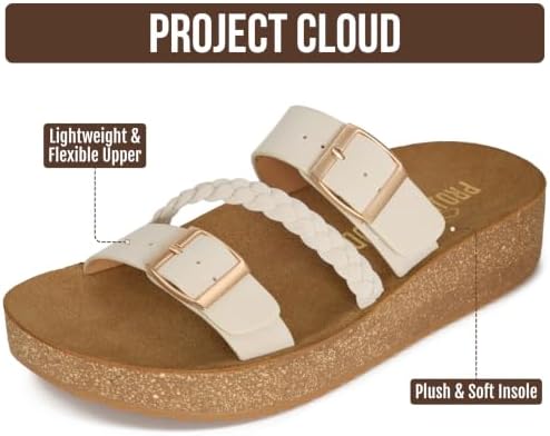 Project Cloud Comfortable Womens Sandals Platform Sandals for Women - 1