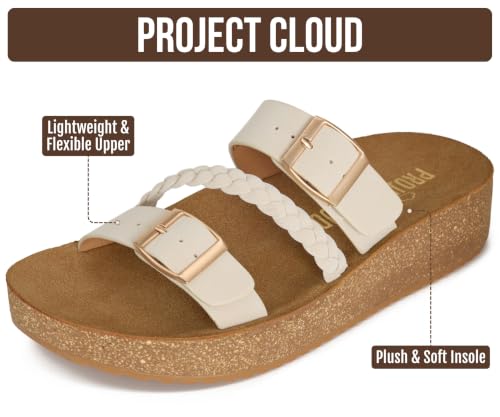 Project Cloud Comfortable Womens Sandals Platform Sandals for Women