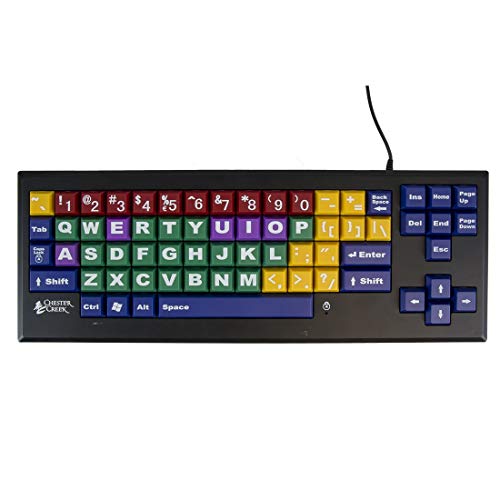 AbleNet CCT MyBoard-UC - Uppercase Large Key Keyboard - USB Wired Keyboard