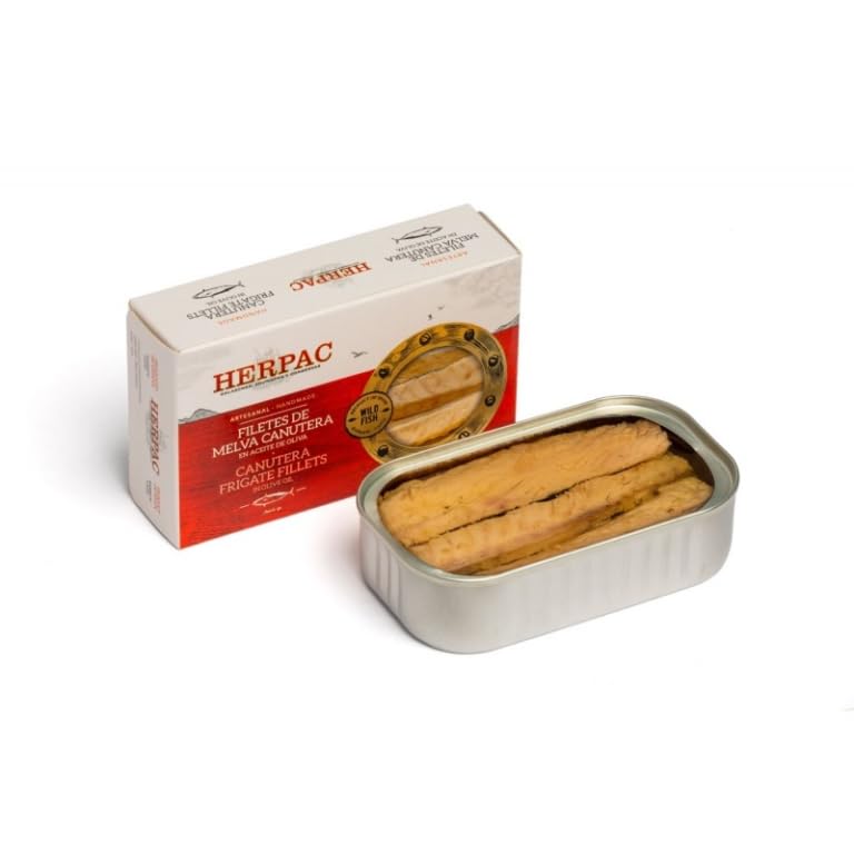 Filetes de Melva Canutera en aceite de oliva HERPAC 245 gr