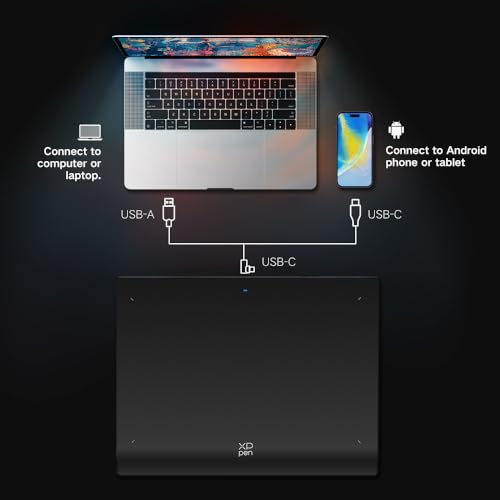 Image of XPPen Deco Pro XLW (Gen2) Wireless Professional Graphic Pen Tablet with 16384 Level Pressure Sensitivity, X3 Pro Battery Free Stylus & Mini Key-dial, Bluetooth connectivity (15 inchx9 inch)