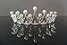 Produktbild L.O.S Tiara Haarschmuck Kristall Diadem Hochzeit Braut Prinzessin Kommunion Strass Krone OK3