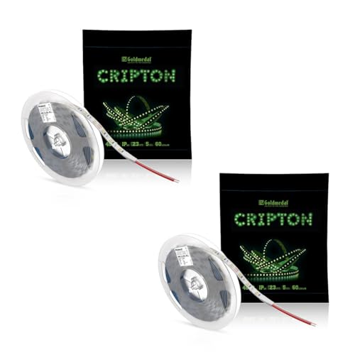 Image of Goldmedal Cripton 4040 30W IP20 5 Meter LED Strip Light for Home Decoration | False Ceiling Light | Decor Lights | Indoor Application | 60 LEDs Per Meter |(Green)-Pack of 2