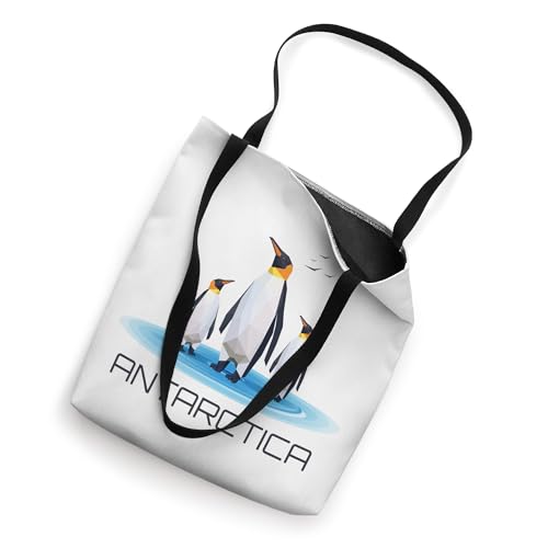 Bolsa tote de recuerdo de investigación antártica con pingüinos miniatura 2