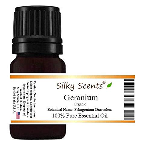 Geranium Organic Essential Oil (Pelargonium Graveolens) 100% Pure and Natural - 1OZ-30ML