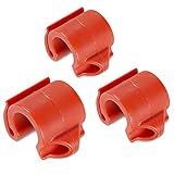 Cal Coast Cali Clip Drop Shot Weight and Hook Holder — Durable Molded Plastic Drop Shot Keeper to Prevent Line Snagging — 1 Pack of 3 Clips — (Red Medium)