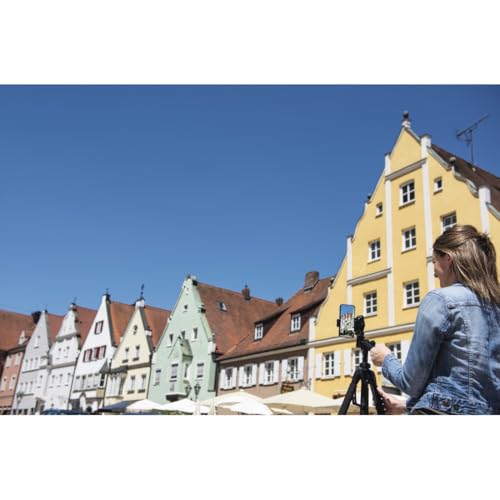 Hama Stativ Kamera Action 165 3D (Leichtes Fotostativ inkl. Handy-Halterung, Tripod mit 61-165cm H&ouml;he, Dreibeinstativ mit 3-Wege-Kopf, Spiegelreflexkamera Stativ f&uuml;r Canon/Nikon/Sony) schwarz