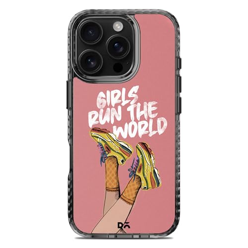 Image of DailyObjects Girls Run The World Stride 2.0 Magnetic Case Cover Compatible with iPhone 16 Pro Max | Wireless Charging Slim Back Cover | 2 Layer Edge Protection & Shockproof