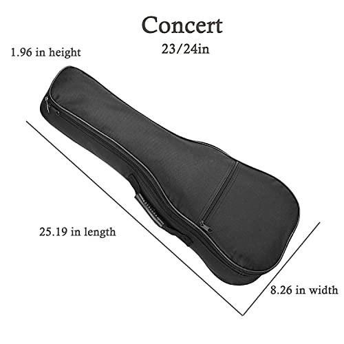 Farcaya FA-UKE CASE BLACK Concert Ukulele Case Bag 23/24 Inch Soft Ukulele Backpack Case Gig Bag thumb #3