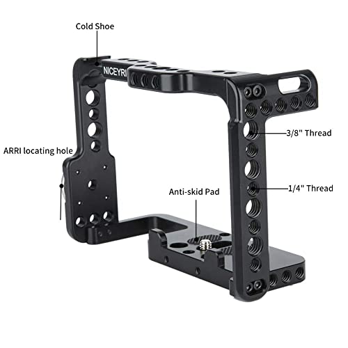 Image of NICEYRIG Camera Cage for Sony A7III /A7RIII /A7RIV /A7SIII /A7SII /A7RII /A7II /A9