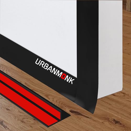 Image of URBANMONK T-Shape Silicon Door Bottom Sealing Strip | Window Sealing Strips for Gap | Door Bottom Sealing Strip Guard | Protector from Cockroach, Insect, Bugs, Air & Dust | (Black, 3 Meter)