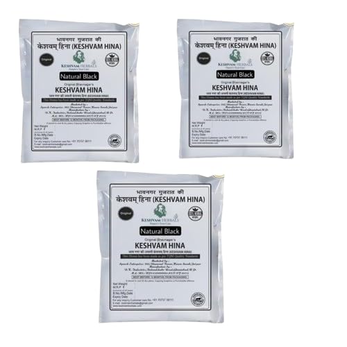 Keshvam Herbals Henna Powder - Black & Dark Brown (Pack of 6) - 150gms - Chemical Free - Natural Hair Coloring for Men & Women-image-32