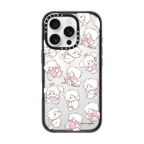 CASETiFY CpNg iPhone 16 Pro P[X [X / 2.5m̗NA (MILKi4{) / CX[dɑΉ] - mousse & cammy pattern - NA ubN