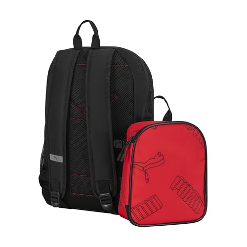 Image of PUMA Unisex Kid's Colony Lunch Kit & Backpack Combo, High Risk Red /Black, Medium