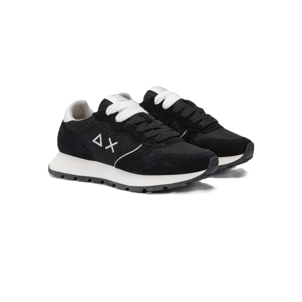 SUN68 ALLY GLITTER TEXTILE Sneaker da Donna Nero Z35203-11