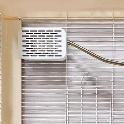 Lampe chauffante anti-morsure pour perroquet protégeant la cage