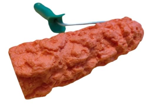 RULLO per intonaco stampato cemento PIETRA roccia concrete rubber stamp ROLLER, modello Roccia Alpina 7, cm 22x7 circa