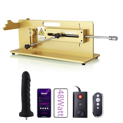Image of Hismith Table Top 2.0 Pro - Premium Sex Machine with APP /Remote /Wire 3 in 1 Control, Love Machine with KlicLok System (Golden)
