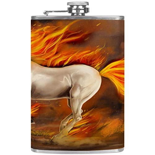 Flasque à whisky de poche en cuir idéale pour vos soirées barbecue et week-ends camping