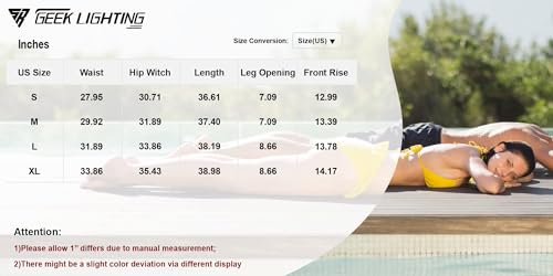 GEEK LIGHTING Swim Pants for Women Surfing Leggings SPF Swimming Tights Rash Guard Water Wetsuit Dive Kayaking Pants Blue Medium