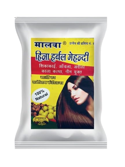 D. K. Sales Malva harbal Henna Mehendi Pride of Ujjain Powder for Hair Original Pure And Natural 400 GM-picture-33