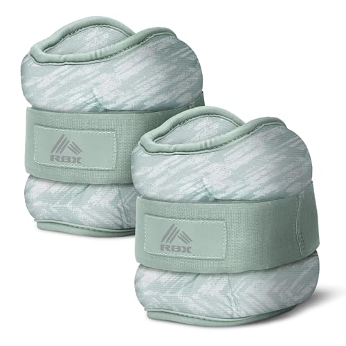 Image of RBX Wrist & Ankle Weights Set, Adjustable Comfort Fit for Training & Toning
