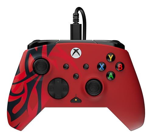 Image of Turtle Beach Rematch Advanced Wired Gaming Controller for Xbox & PC | Xbox Series X|S, Xbox One, PC, 2 Remappable Buttons, Hall-Effect Triggers, Audio Controls, Mic Mute, Ergonomic, Spirit Red