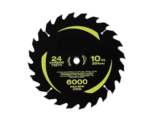 A181001 Fits for Ryobi 10 in. 24 Carbide Teeth Thin Kerf Miter Saw Blade