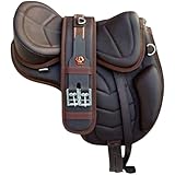 ADB CREATIONS Treeless Synthetic Freemax Western Horse Saddles with Matching Girth-...
