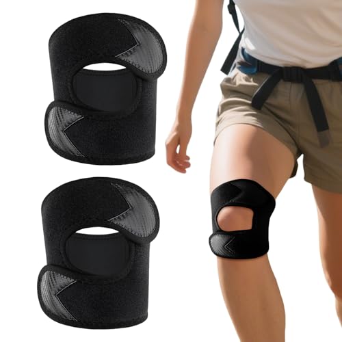 Rodillera | Correa Patelar Transpirable - Paquete de Protección de Rótula Ajustable Protector de Rodillera Transpirable para Escalada
