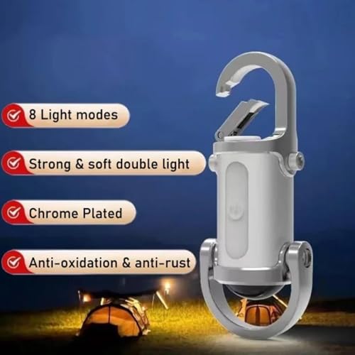 Lampe de poche porte-clés rechargeable et compacte pour le quotidien