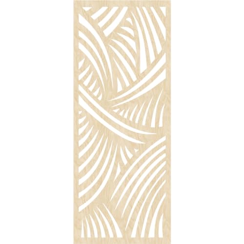 Image of 19 3 /8 inchW x 49 3 /8 inchH x 3 /8 inchT Chester Decorative Fretwork Wood Wall Panels, Birch