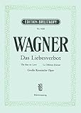  Das Liebesverbot WWV 38 - oder Die Novize von Palermo - Klavierauszug (EB 4520)
