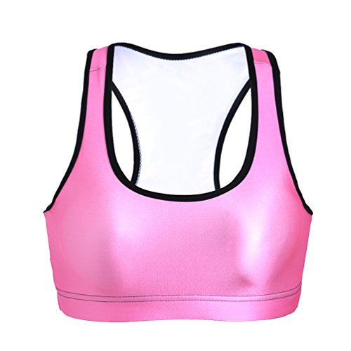 Image of Sister Amy Women's Aerobics Gym Dance Yoga Vest Printed Sports Bra Top Vest