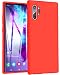 TOZO for Samsung Galaxy Note 10 Plus Case (2019) Liquid Silicone Gel Rubber Shockproof Shell Ultra-Thin [Slim Fit] Soft 4 Side Full Protection Cover for Samsung Galaxy Note 10+5G [Red]