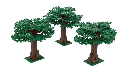 Steinchenshop 3X Modellbäume – Klemmbaustein Baum Set aus 342 Steinen – Zubehör für City Bauwelten & Dioramen – Kompatibel mit gängigen Bausteinsystemen – ideales Ergänzungsset ab 8 Jahren
