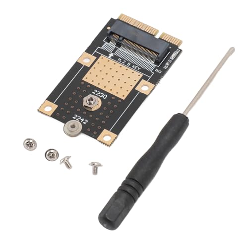 MSATA to M.2(NGFF) Key B Adapter, MSATA to M.2 NGFF B Key SSD Adapter Hard Drive Enclosure, Large Storage Capacity, for 2230/2242 SSD Card