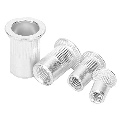 100 stks Blindklinkmoer Aluminium Fastener Platte Kop Schroefdraad Insert Noten Set Hardware Accessoires M4/M5/M6/M8