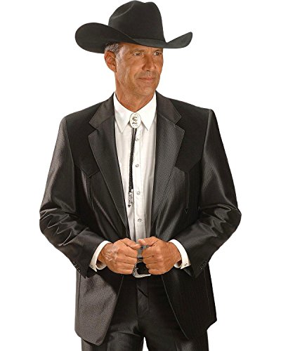 Circle S Men's Boise Western Suit Coat Big and Tall Black 54 REG3