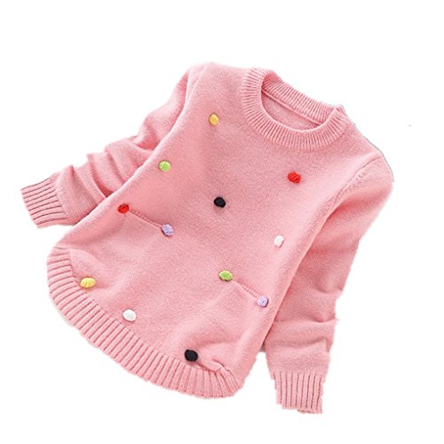 Nine Minow Girls Sweater Children Round Neck Long Sleeve Sweater